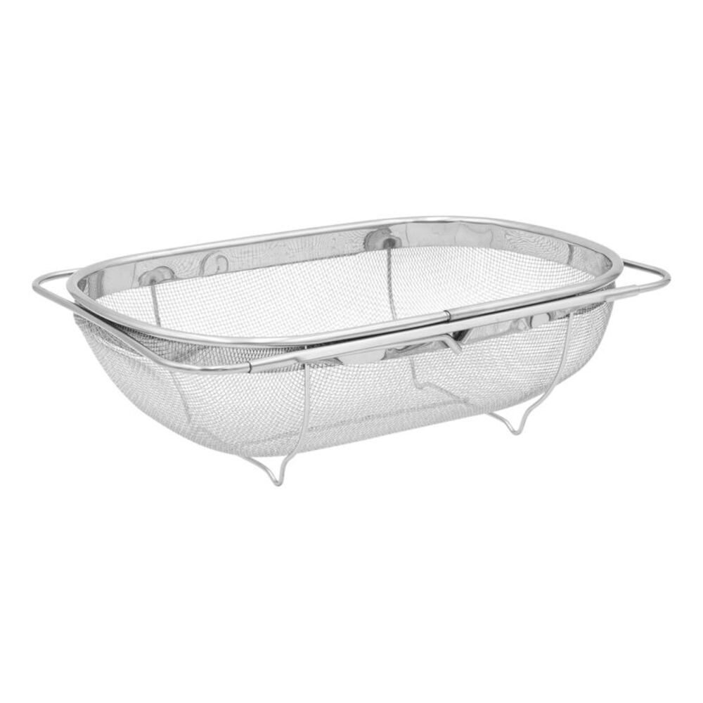 Adjustable Over-the-Sink Colander Mesh Strainer Stainless Steel